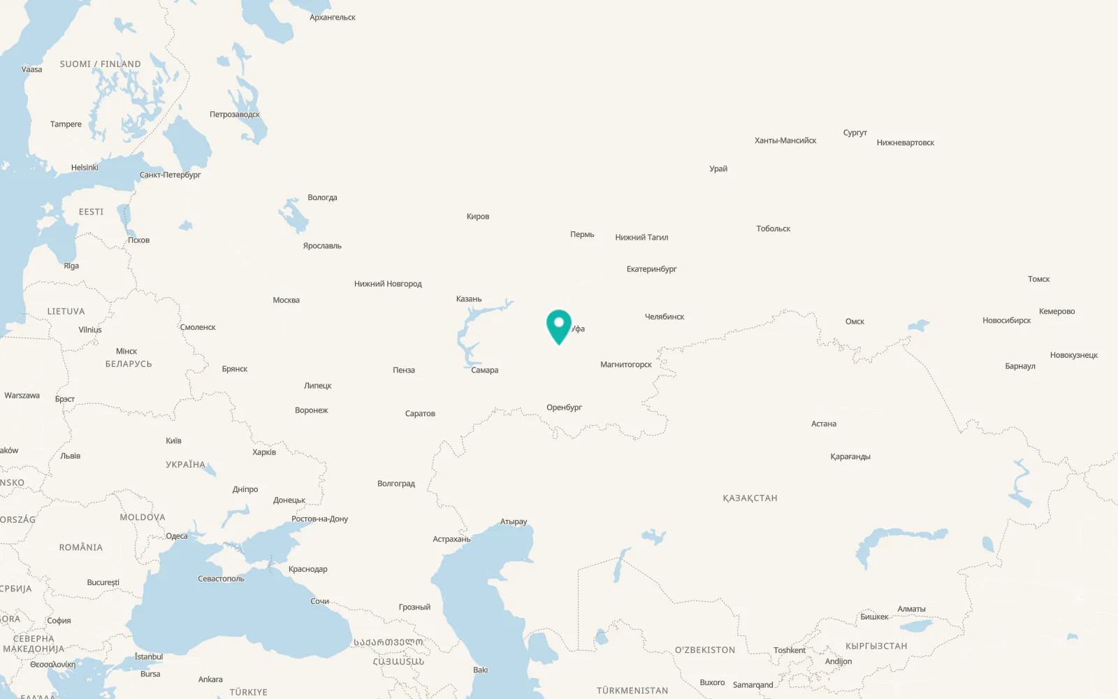 Map of Shafranovo