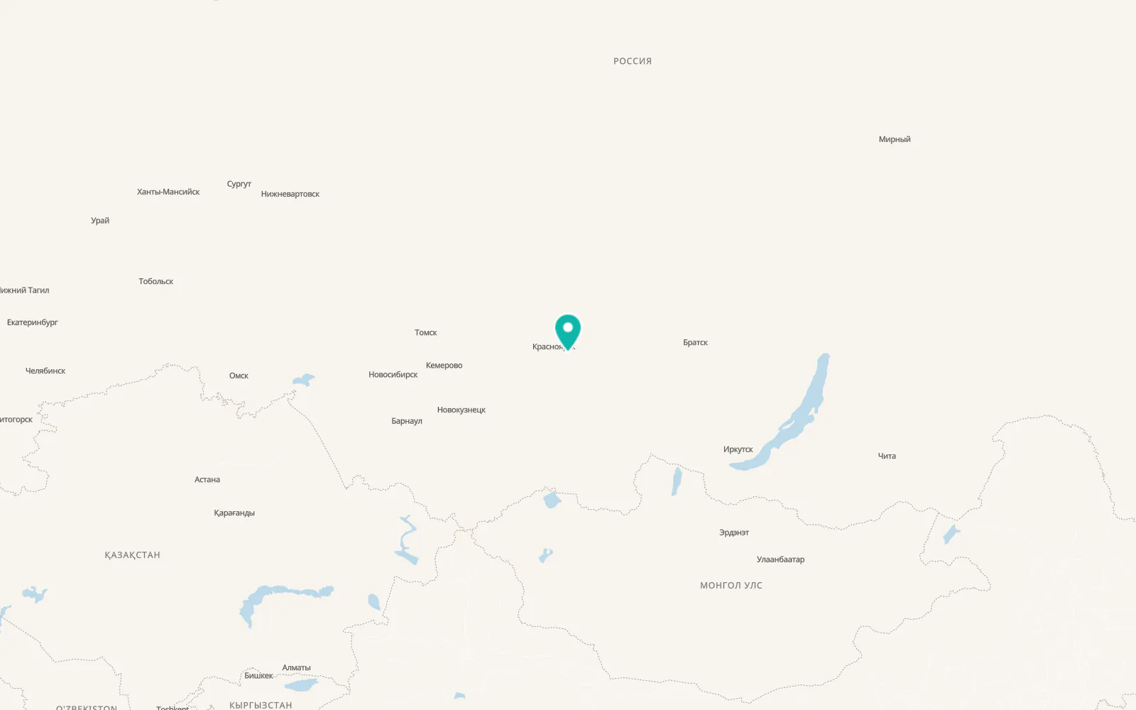 Map of Shalinskoye