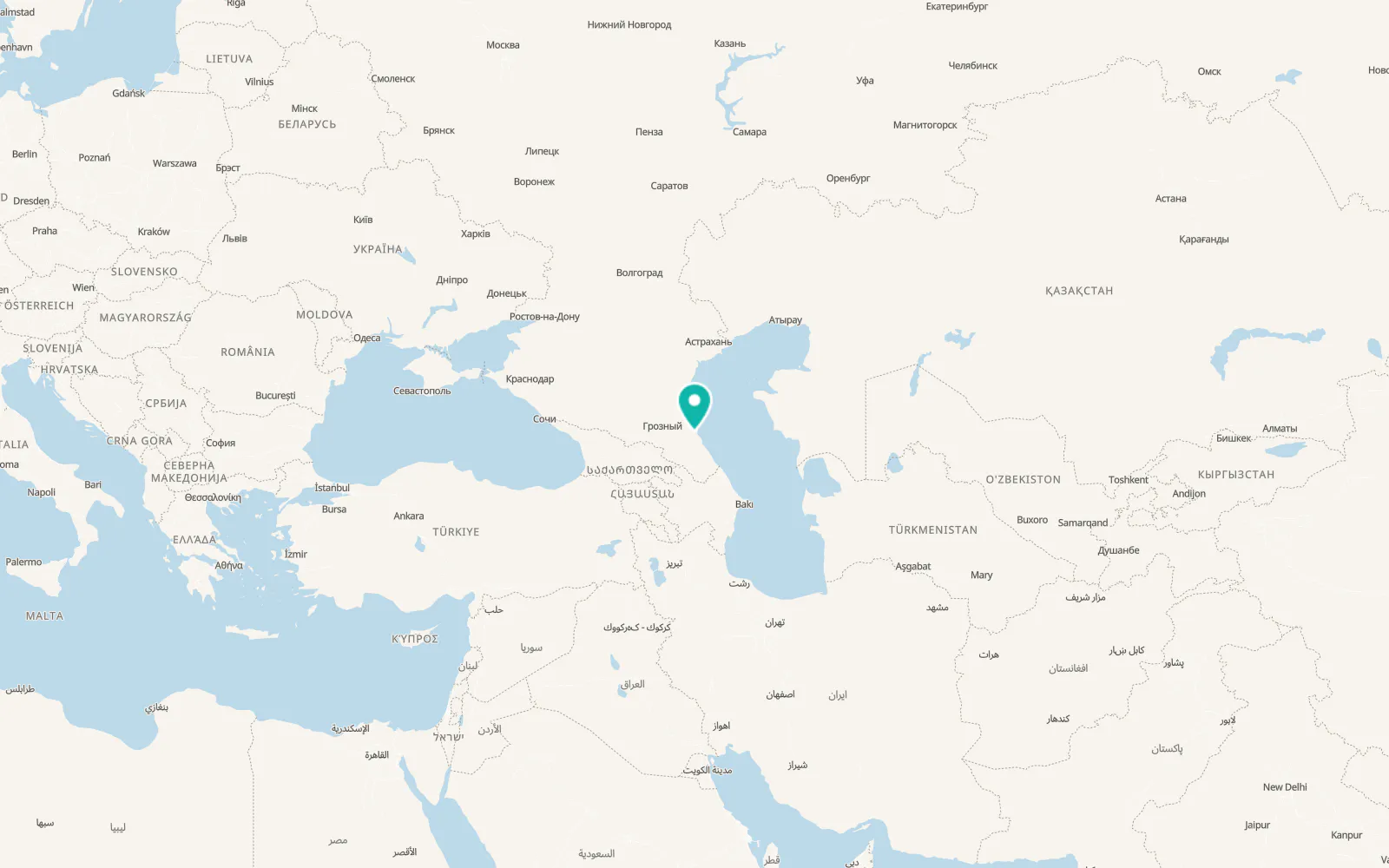 Map of Shamkhal-Termen