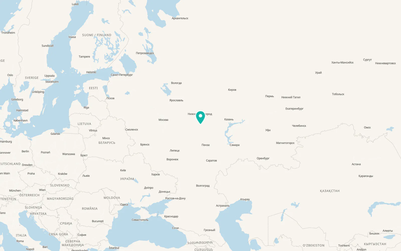 Map of Shatki