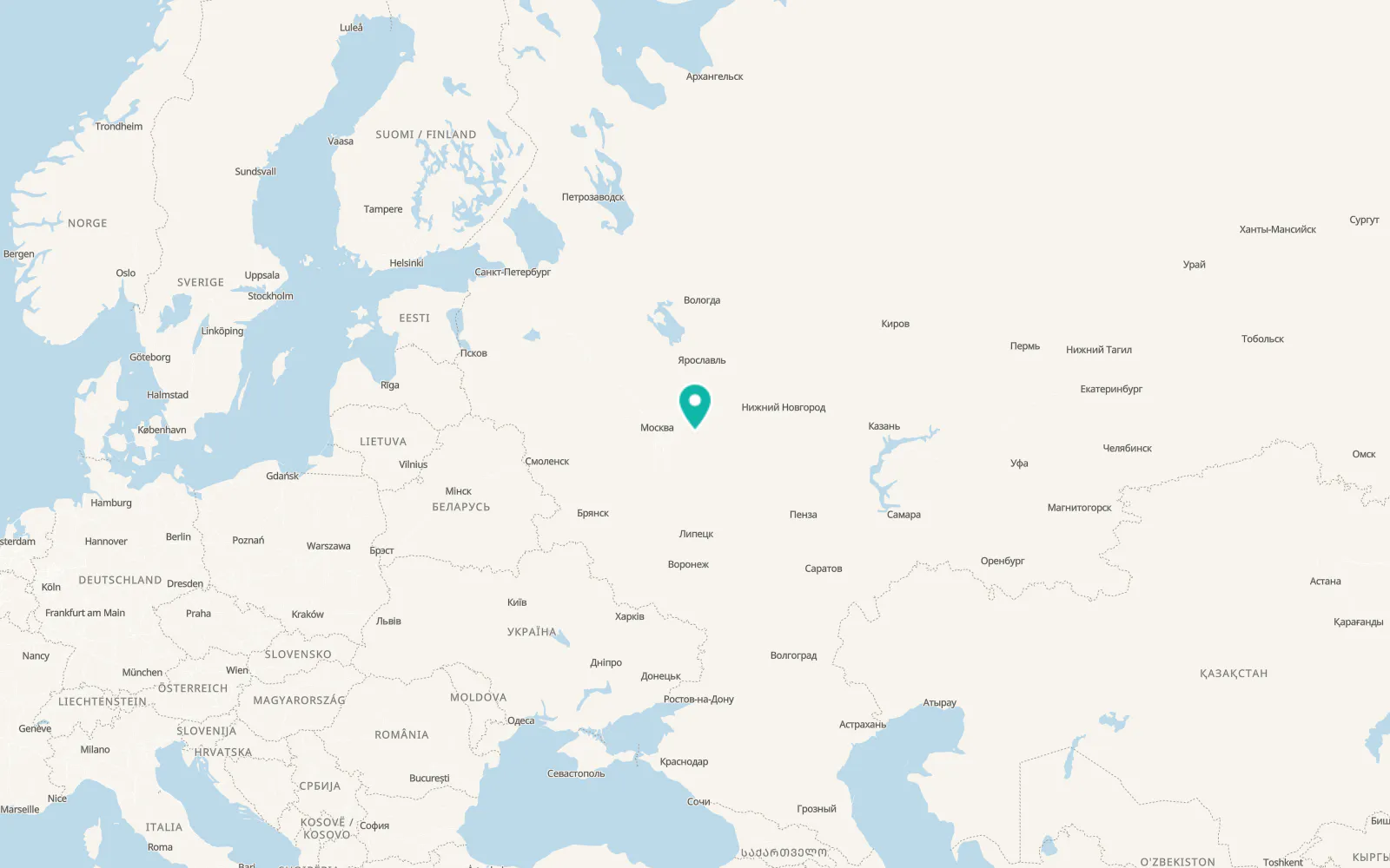 Map of Shatura