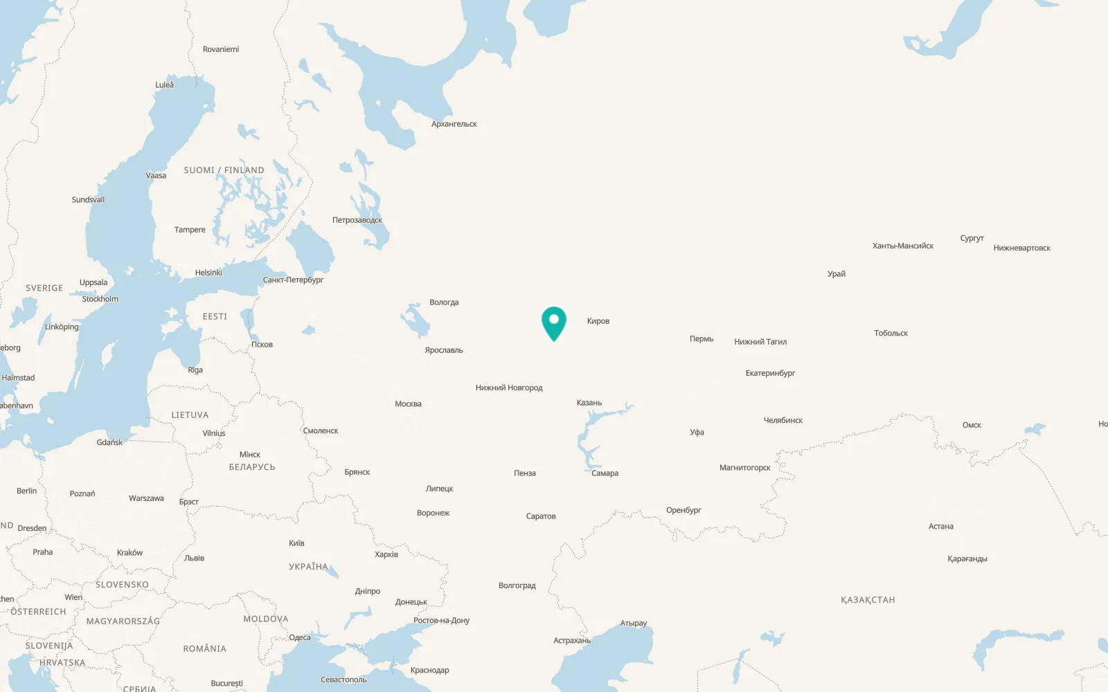 Map of Shaygino