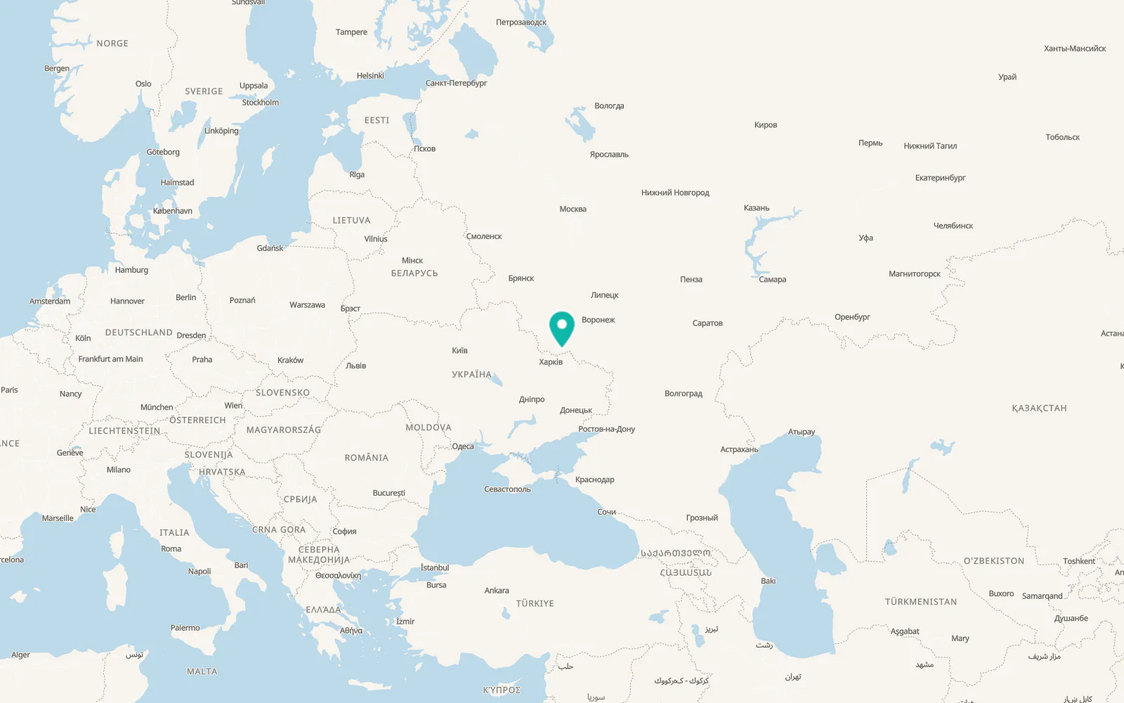 Map of Shebekino