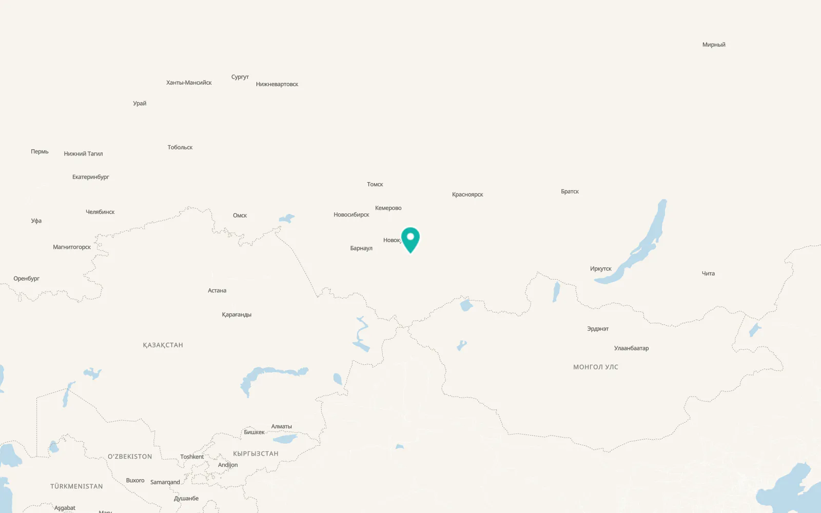Map of Sheregesh