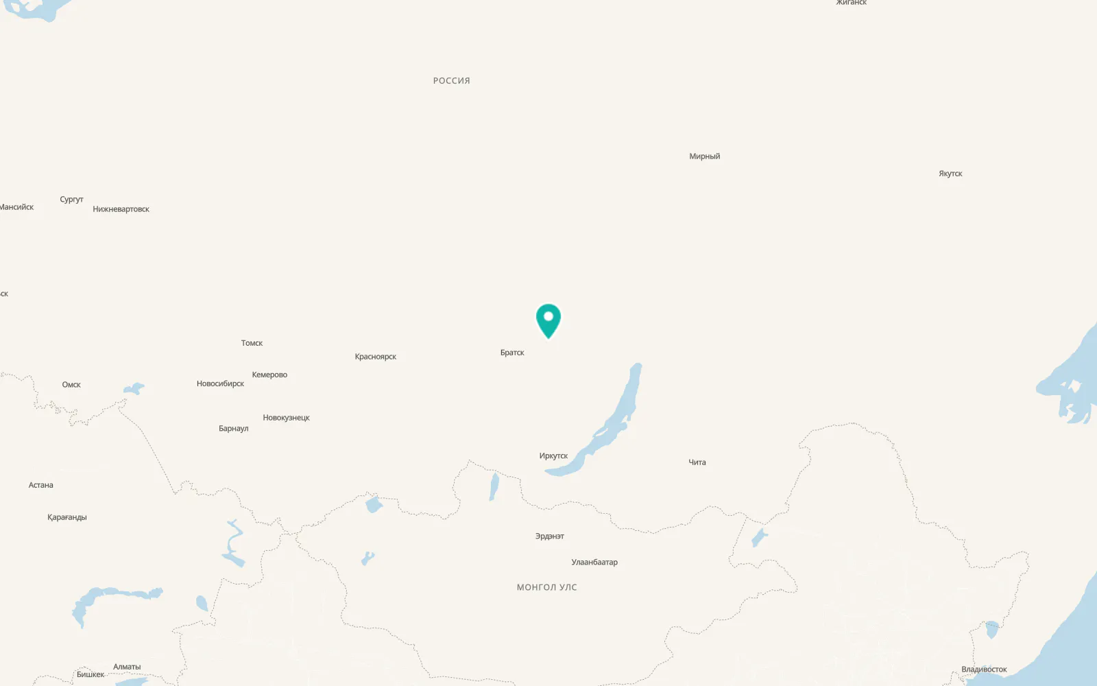 Map of Shestakovo