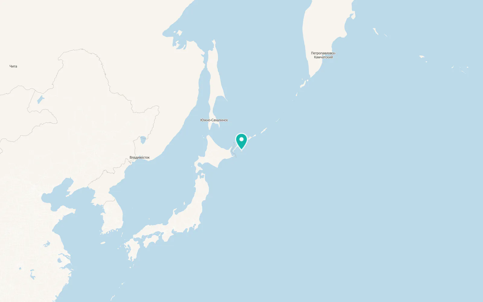 Map of Shikotan