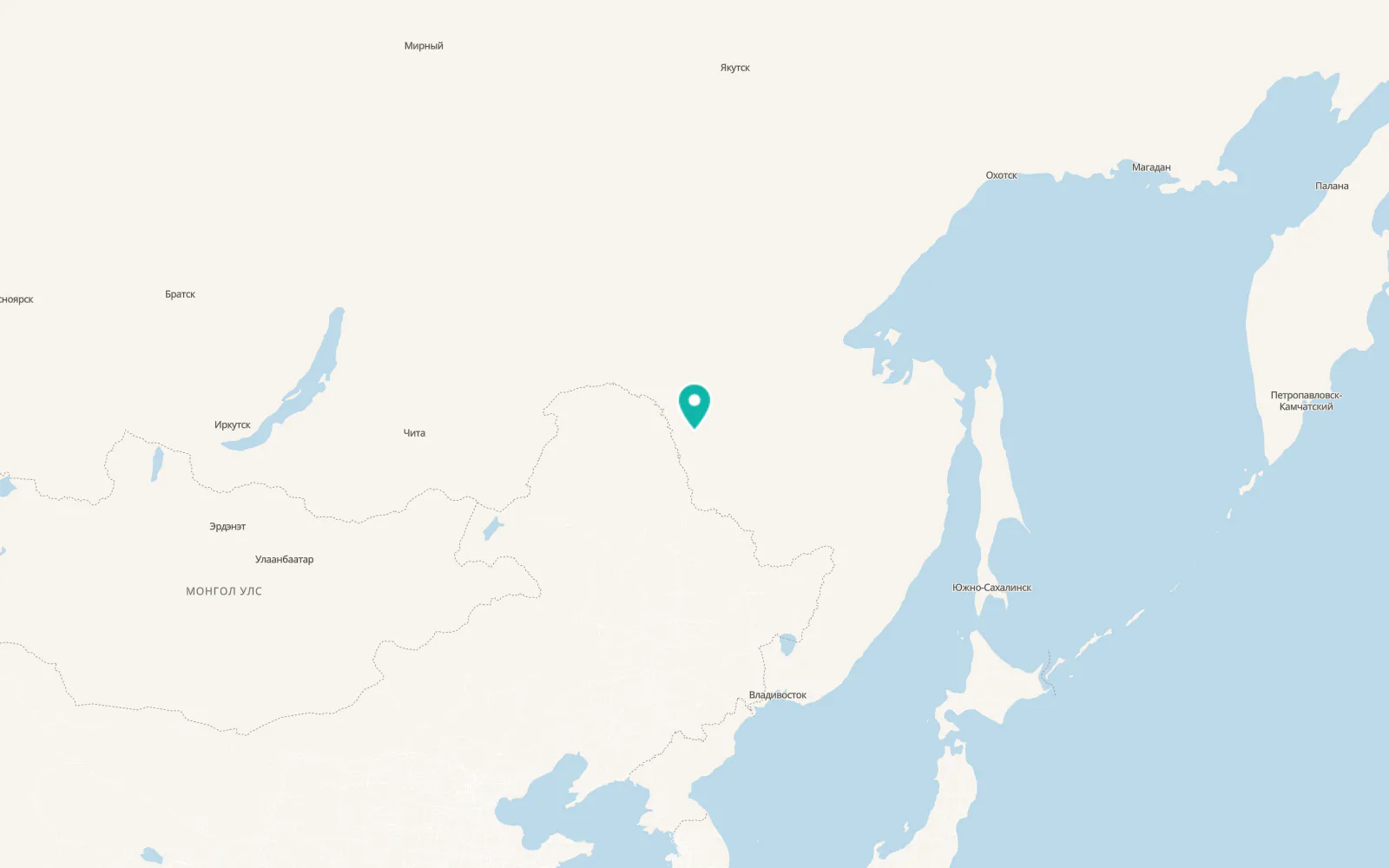 Map of Shimanovsk