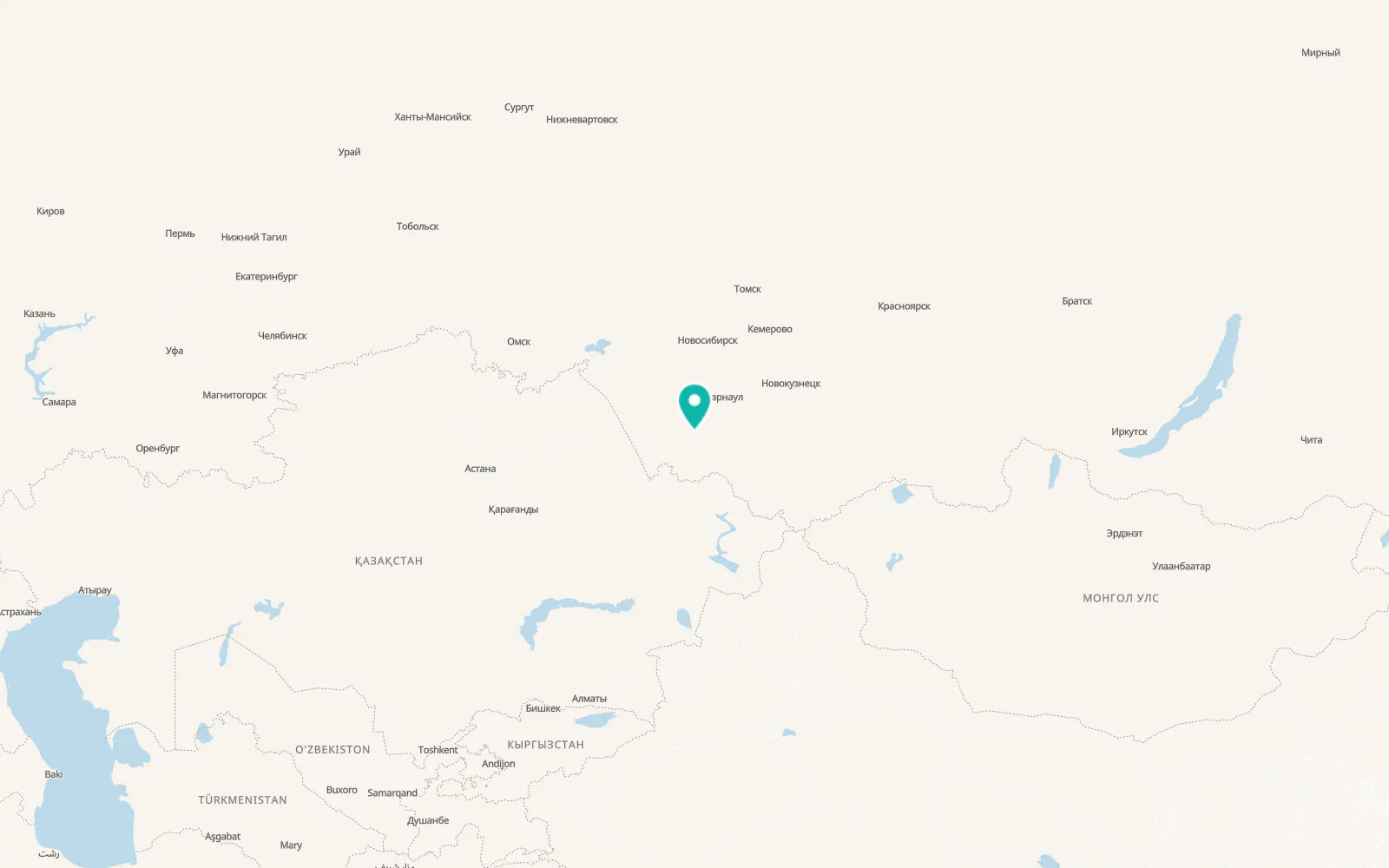 Map of Shipunovo