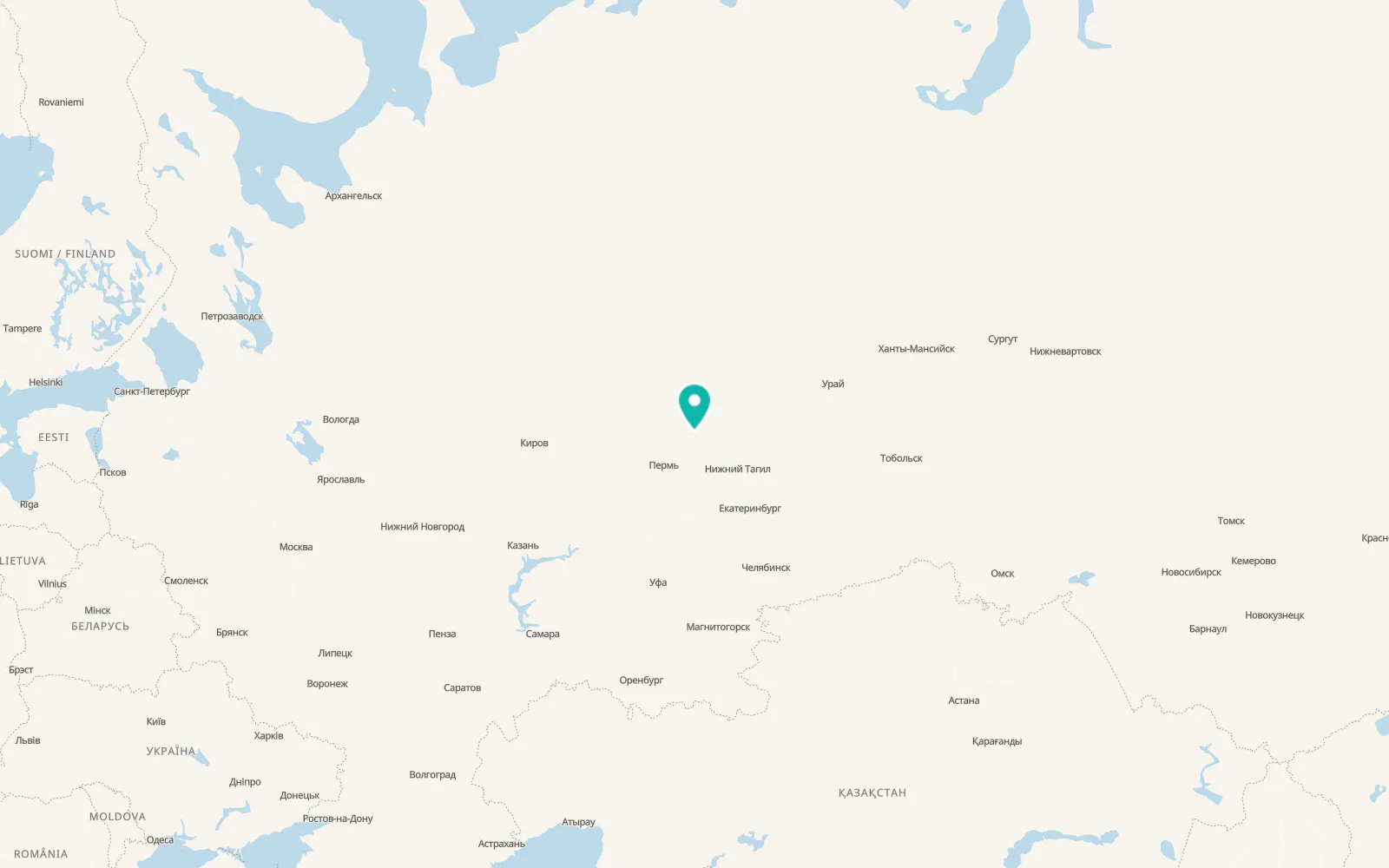 Map of Shirokovskiy