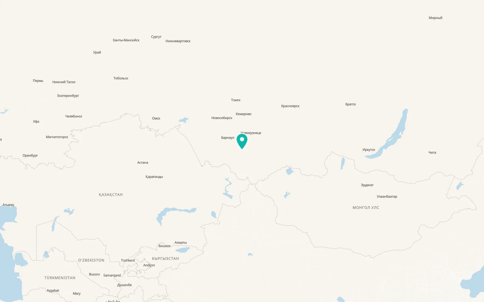 Map of Shul’gin Log