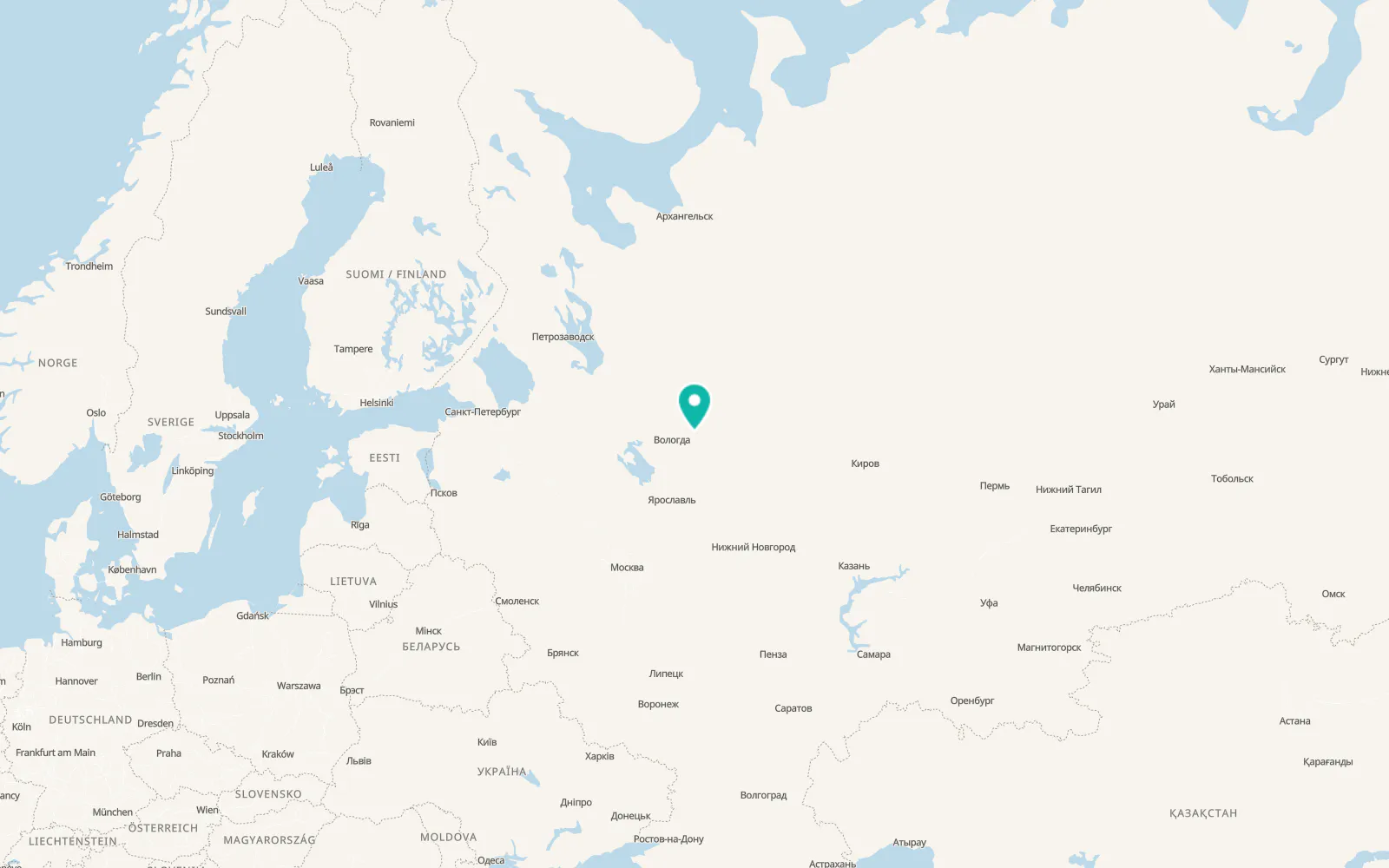 Map of Shuyskoye
