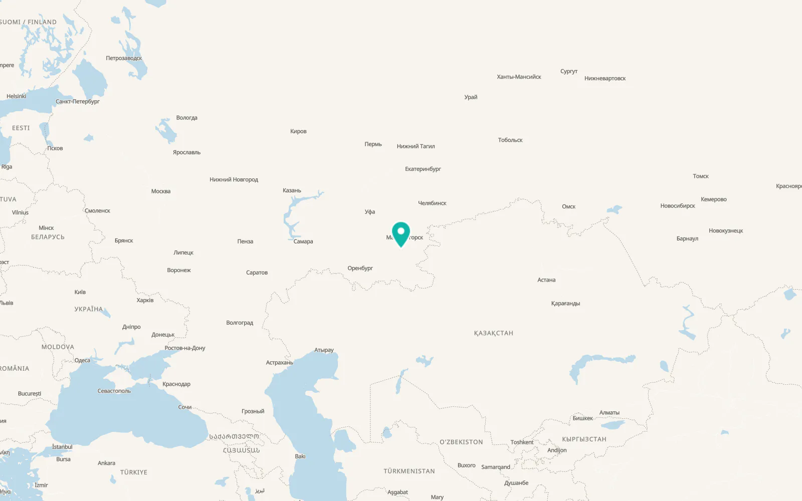 Map of Sibay