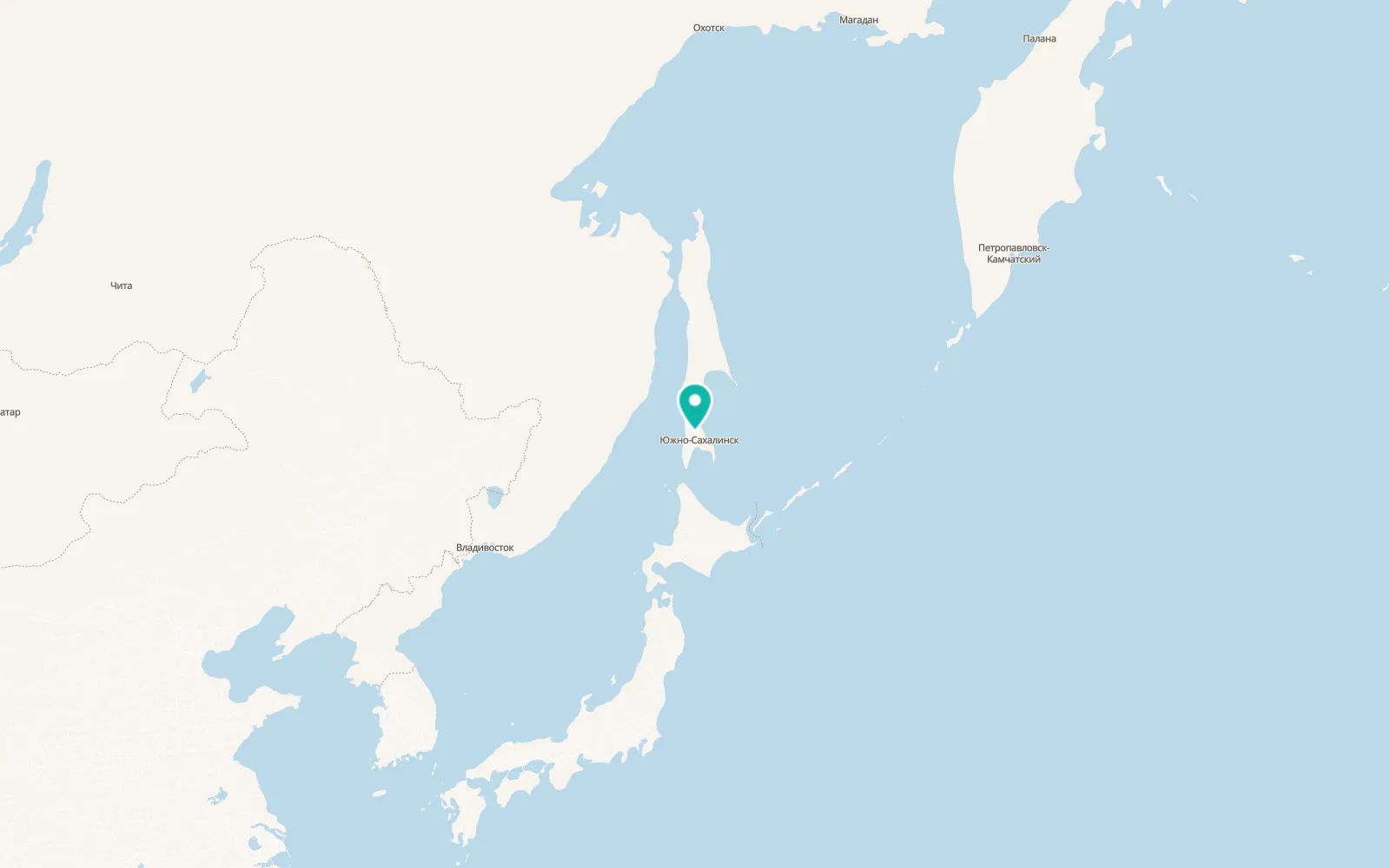 Map of Sinegorsk