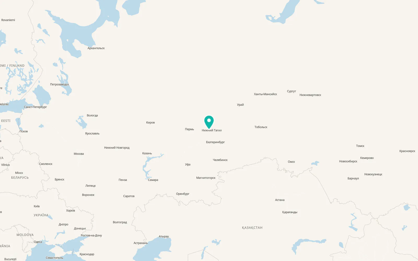 Map of Sinegorskiy