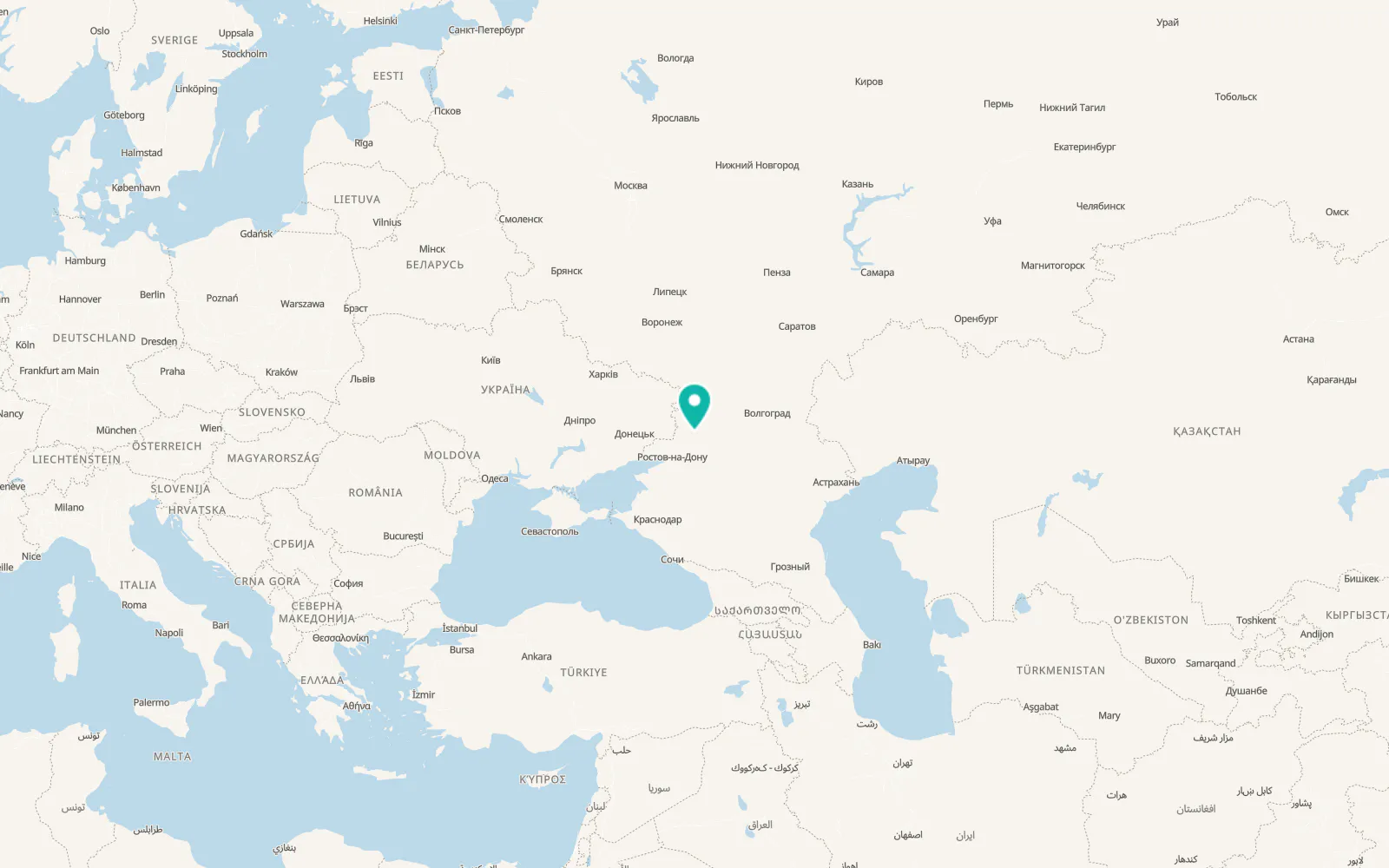 Map of Sinegorskiy