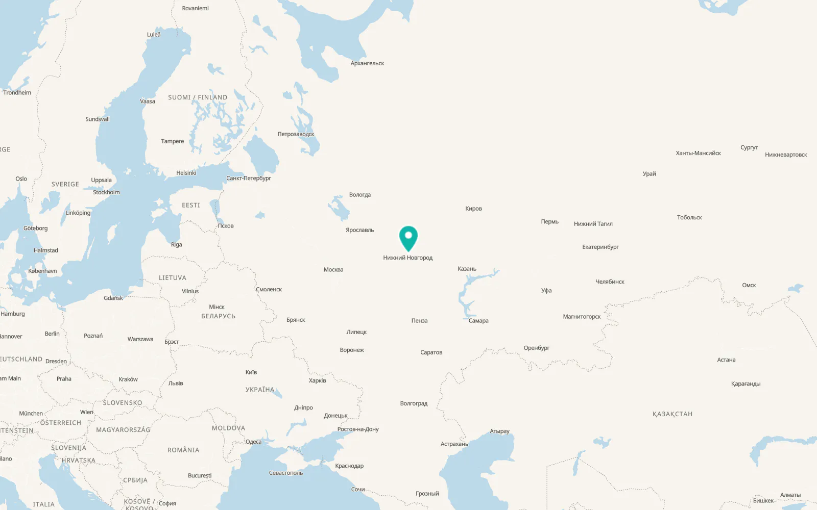 Map of Sitniki