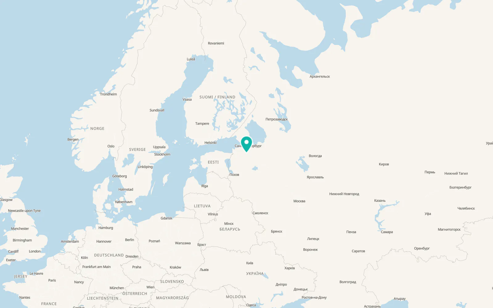 Map of Siverskiy