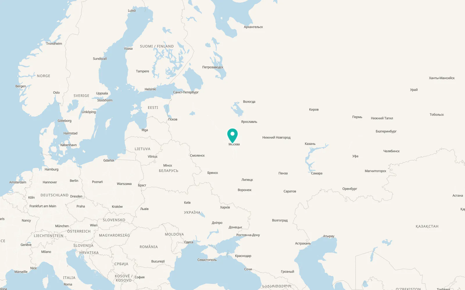 Map of Skolkovo