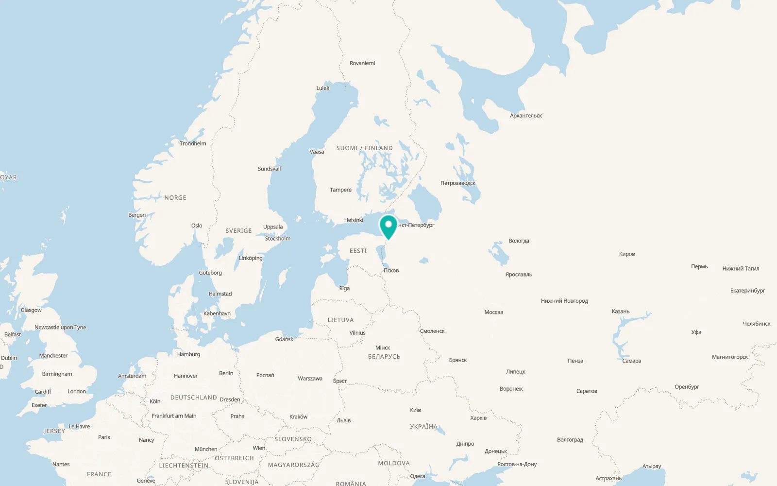 Map of Slantsy