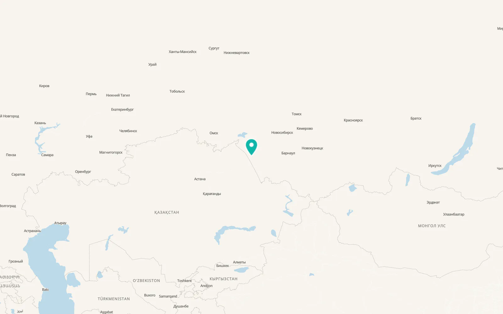 Map of Slavgorodskoye