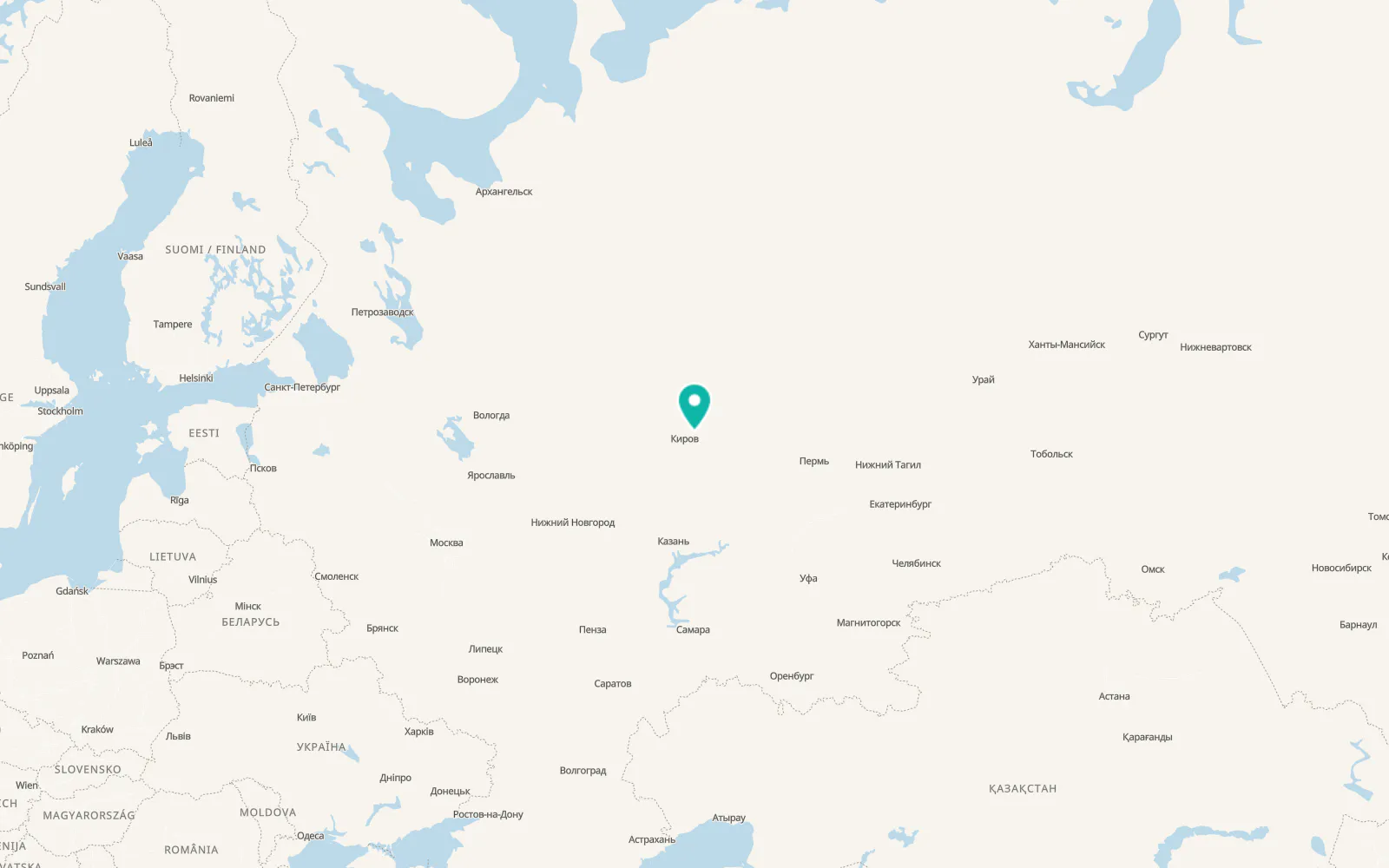 Map of Slobodskoy