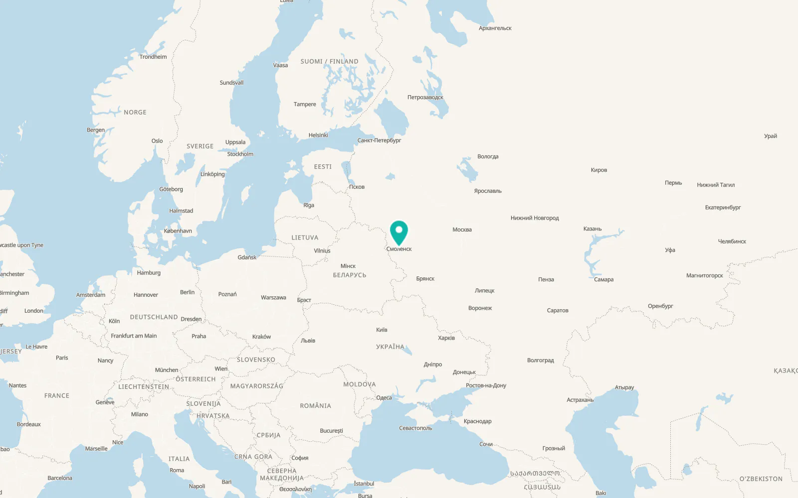 Map of Smolensk