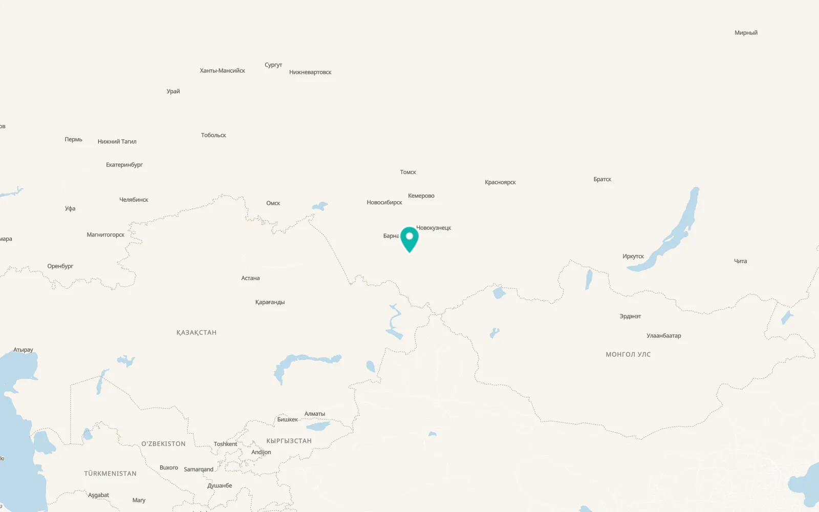 Map of Smolenskoye