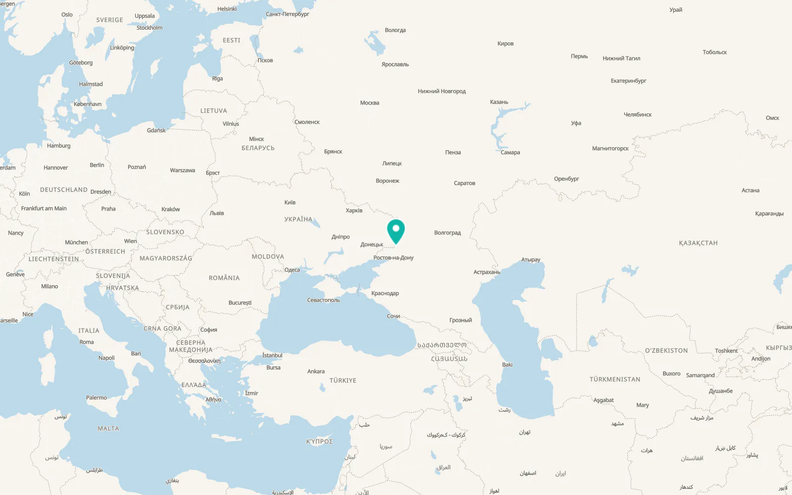 Map of Sokolovo-Kundryuchenskiy