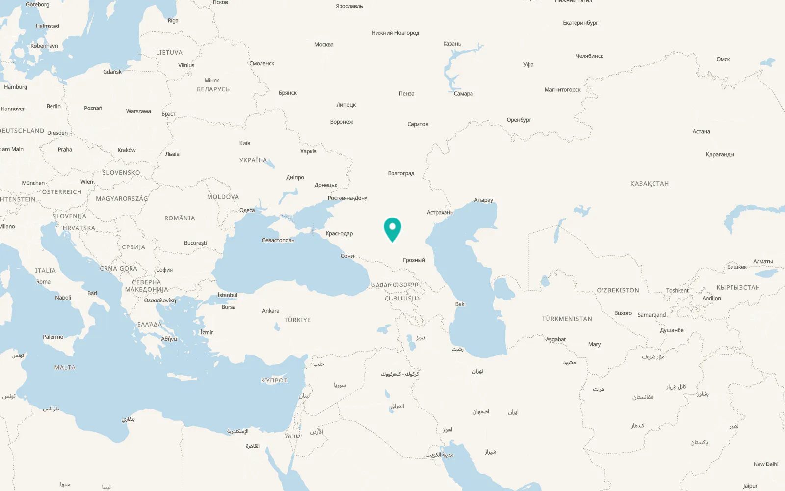 Map of Soldato-Aleksandrovskoye