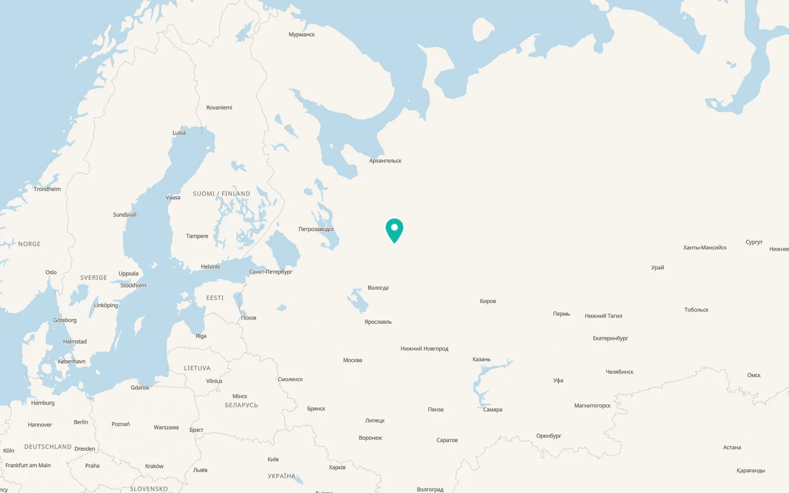 Map of Solginskiy