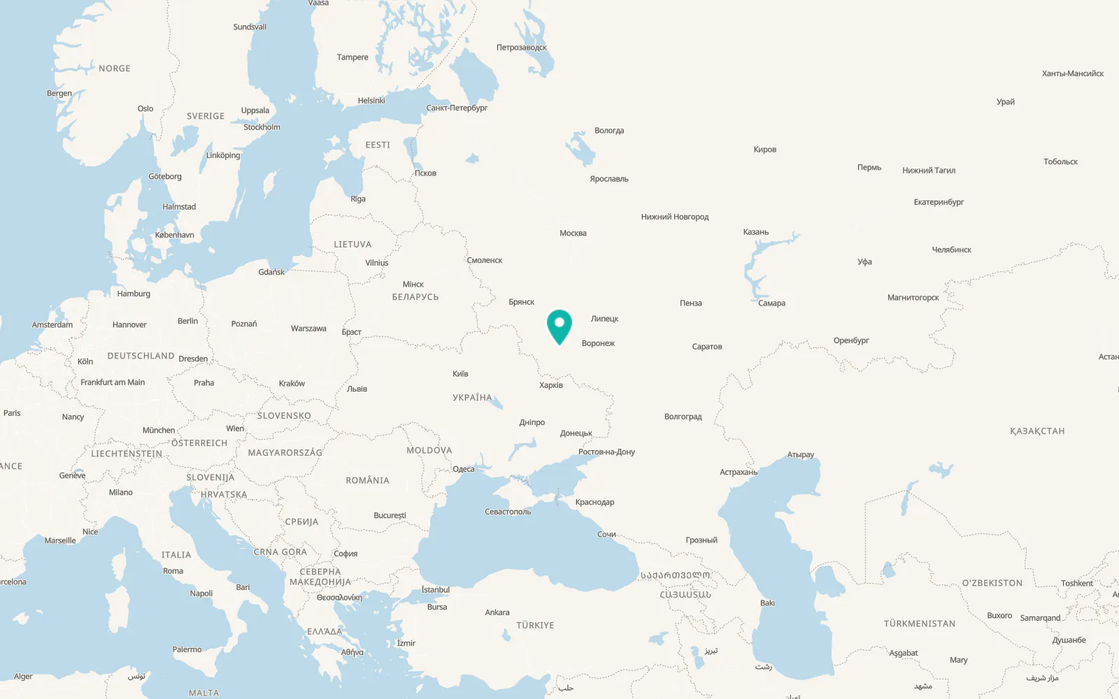 Map of Solntsevo