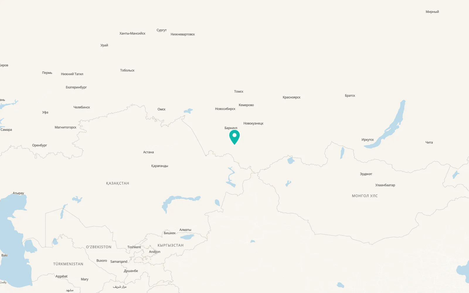 Map of Soloneshnoye