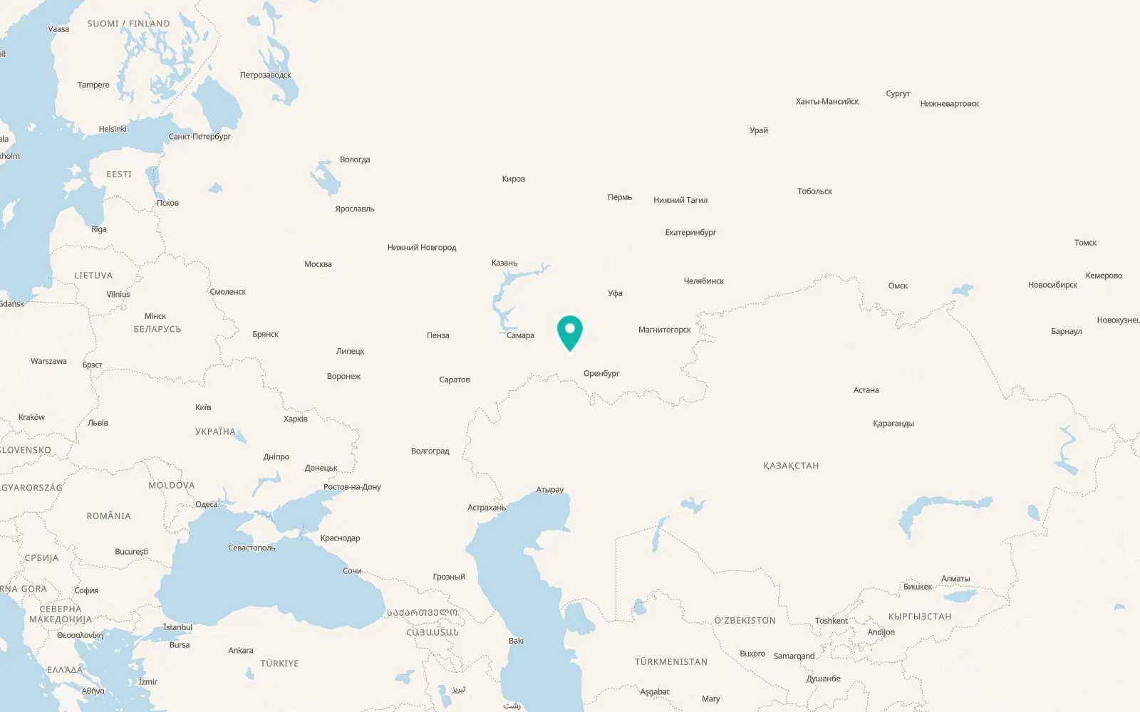 Map of Sorochinsk