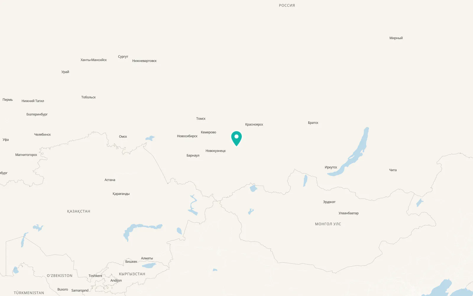Map of Sorsk