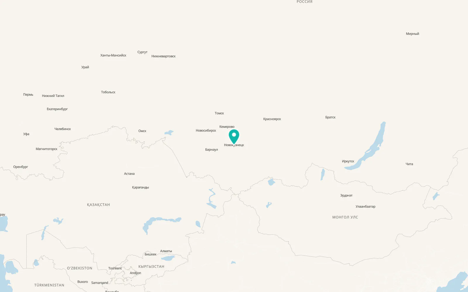 Map of Sosnovka