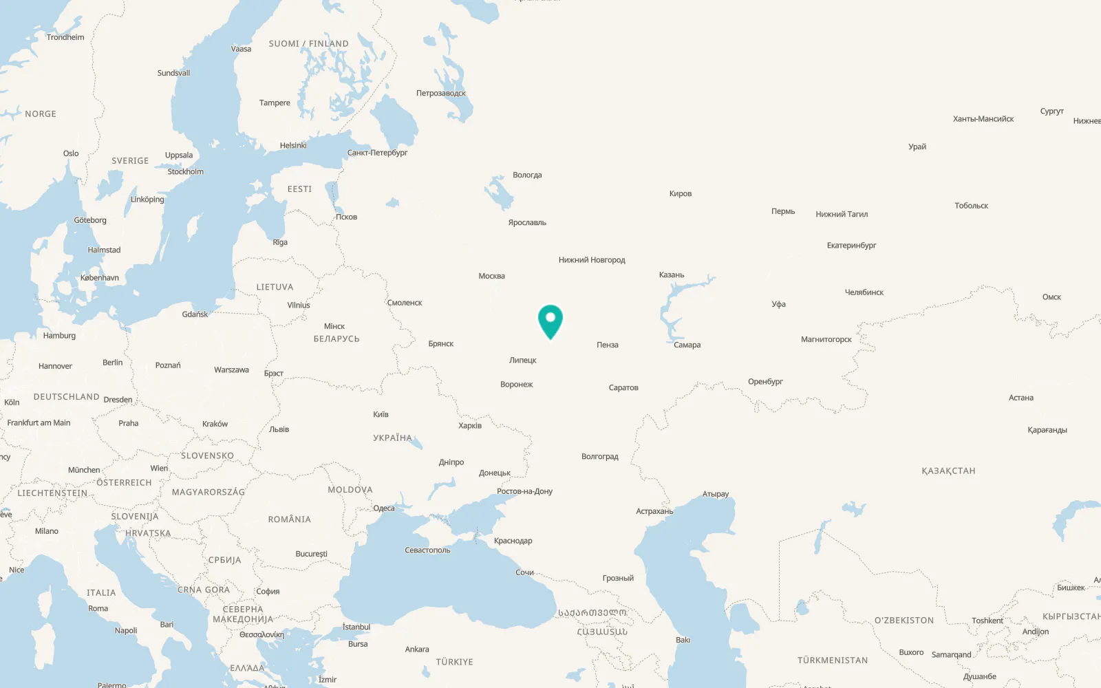Map of Sosnovka