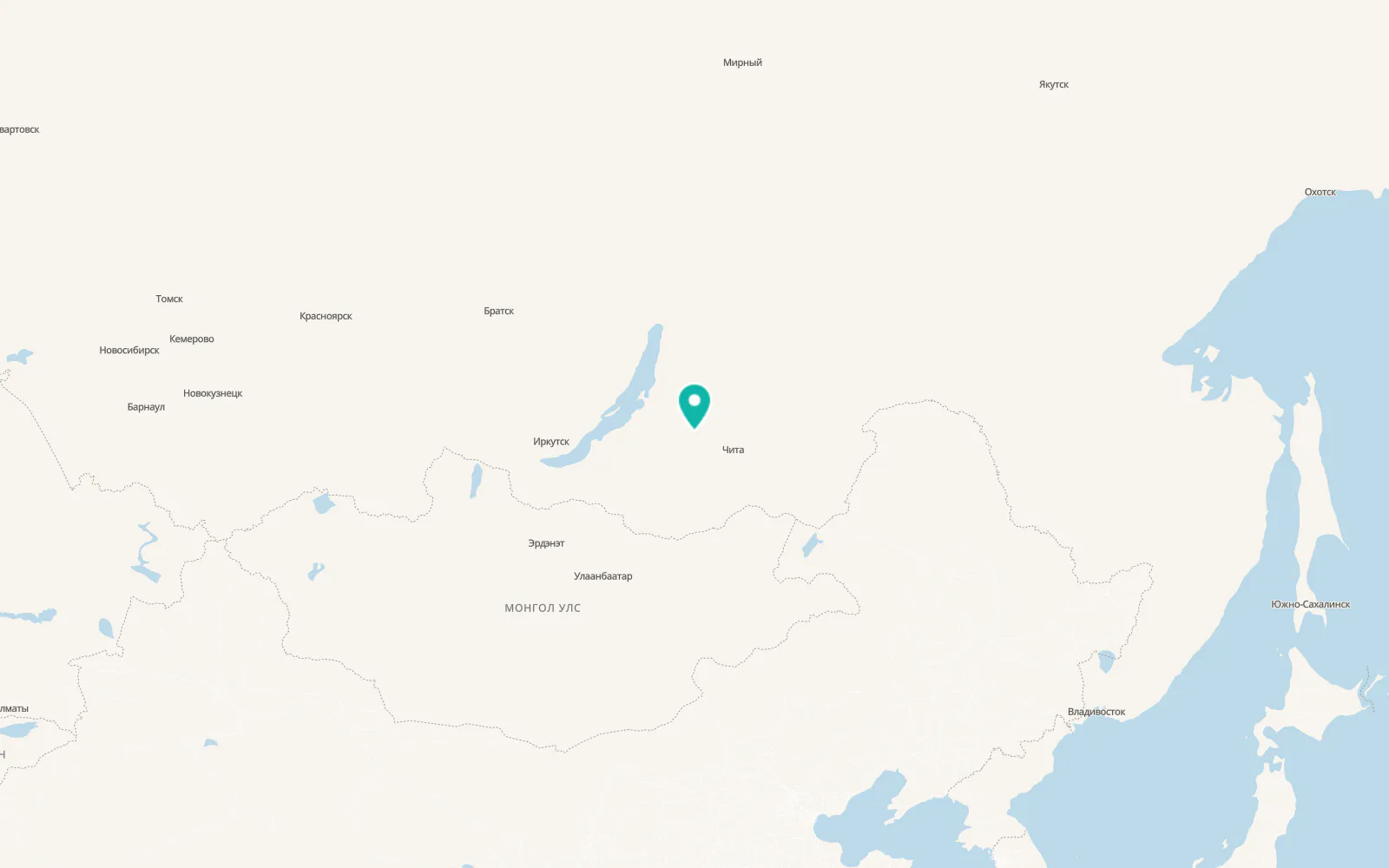 Map of Sosnovo-Ozërskoye
