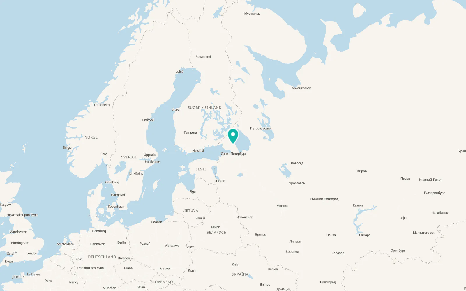 Map of Sosnovo