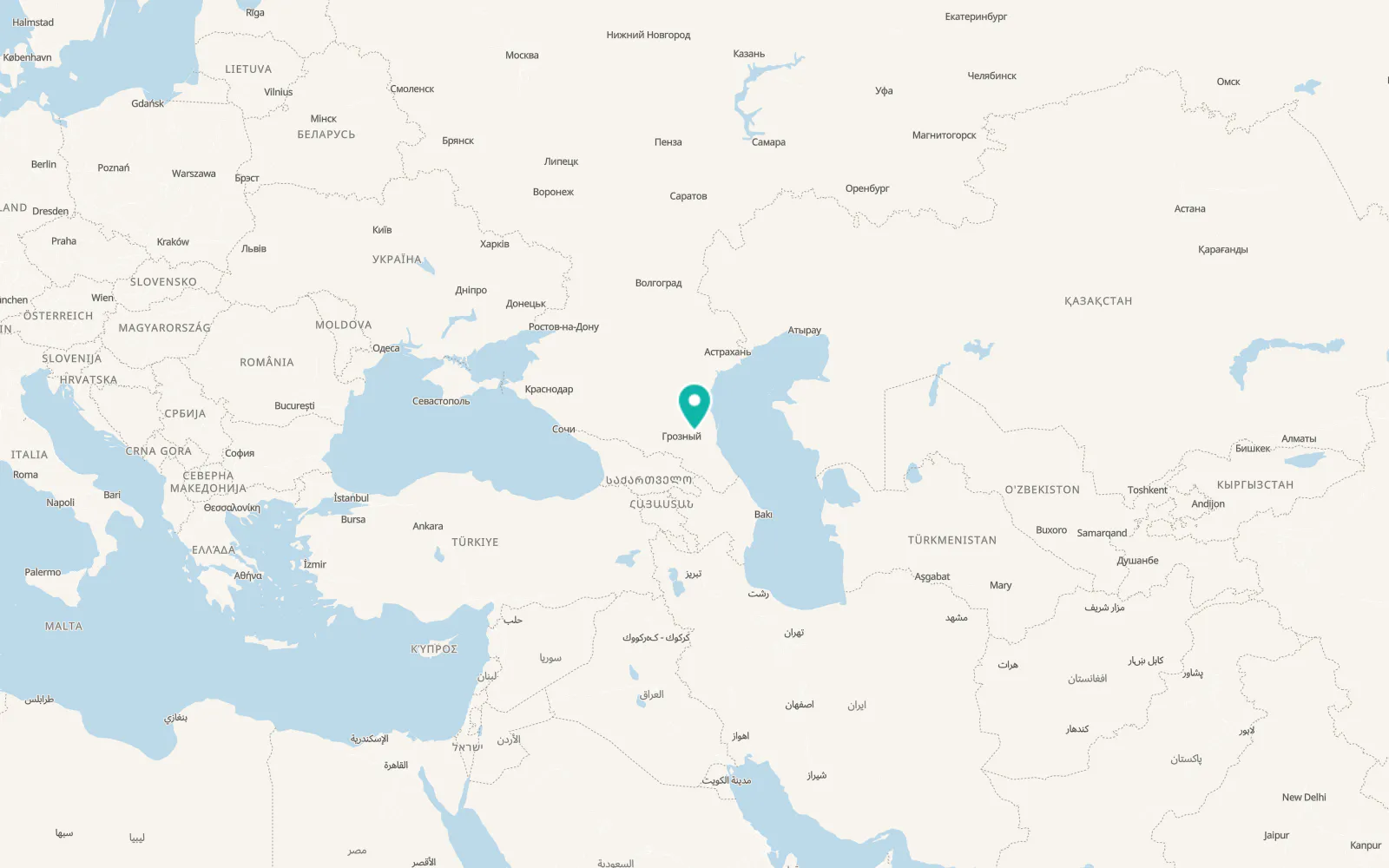 Map of Sovetskoye