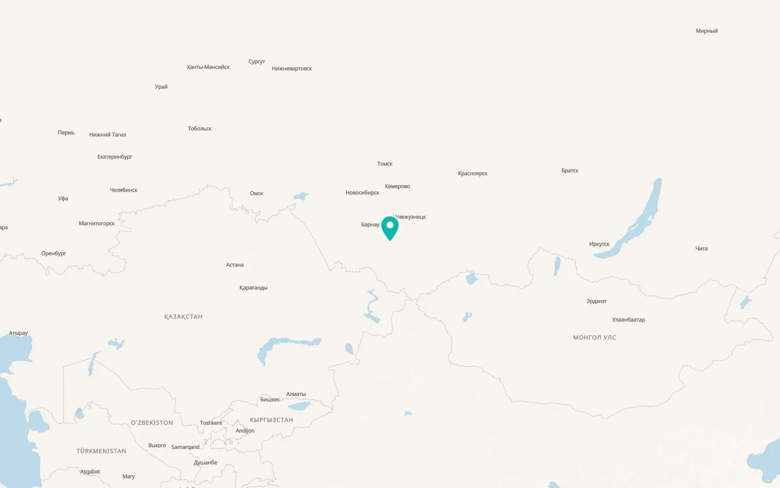 Map of Sovetskoye
