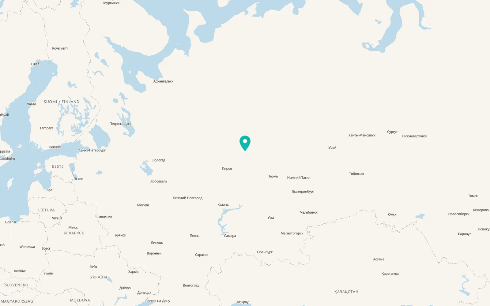 Map of Sozimskiy