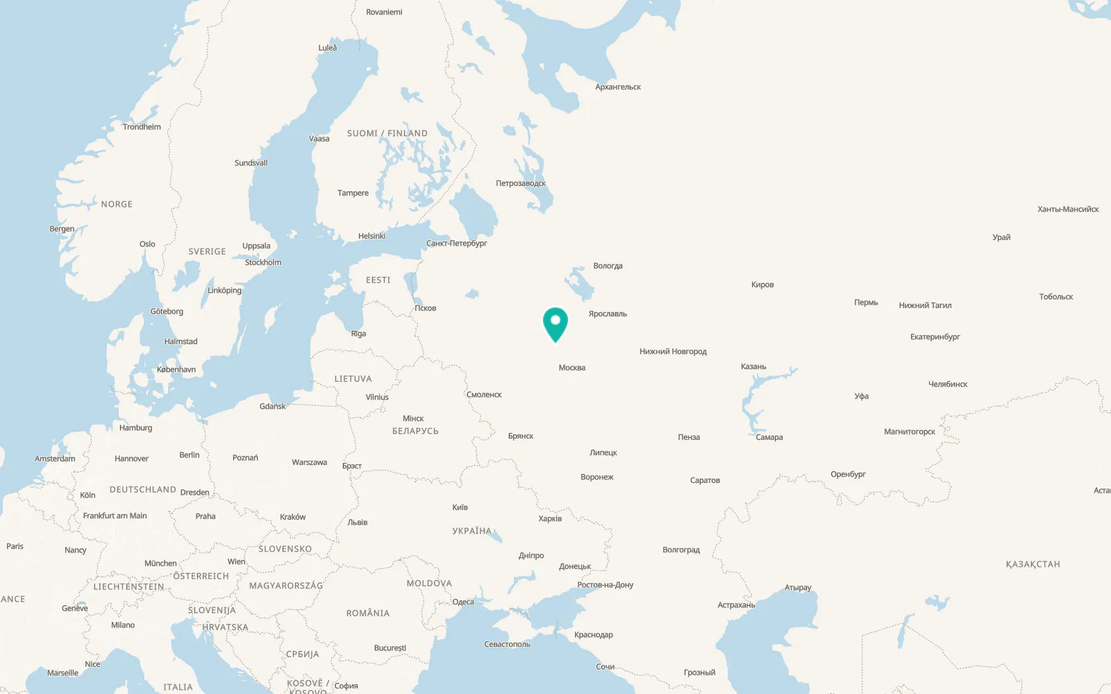 Map of Spas-Zaulok