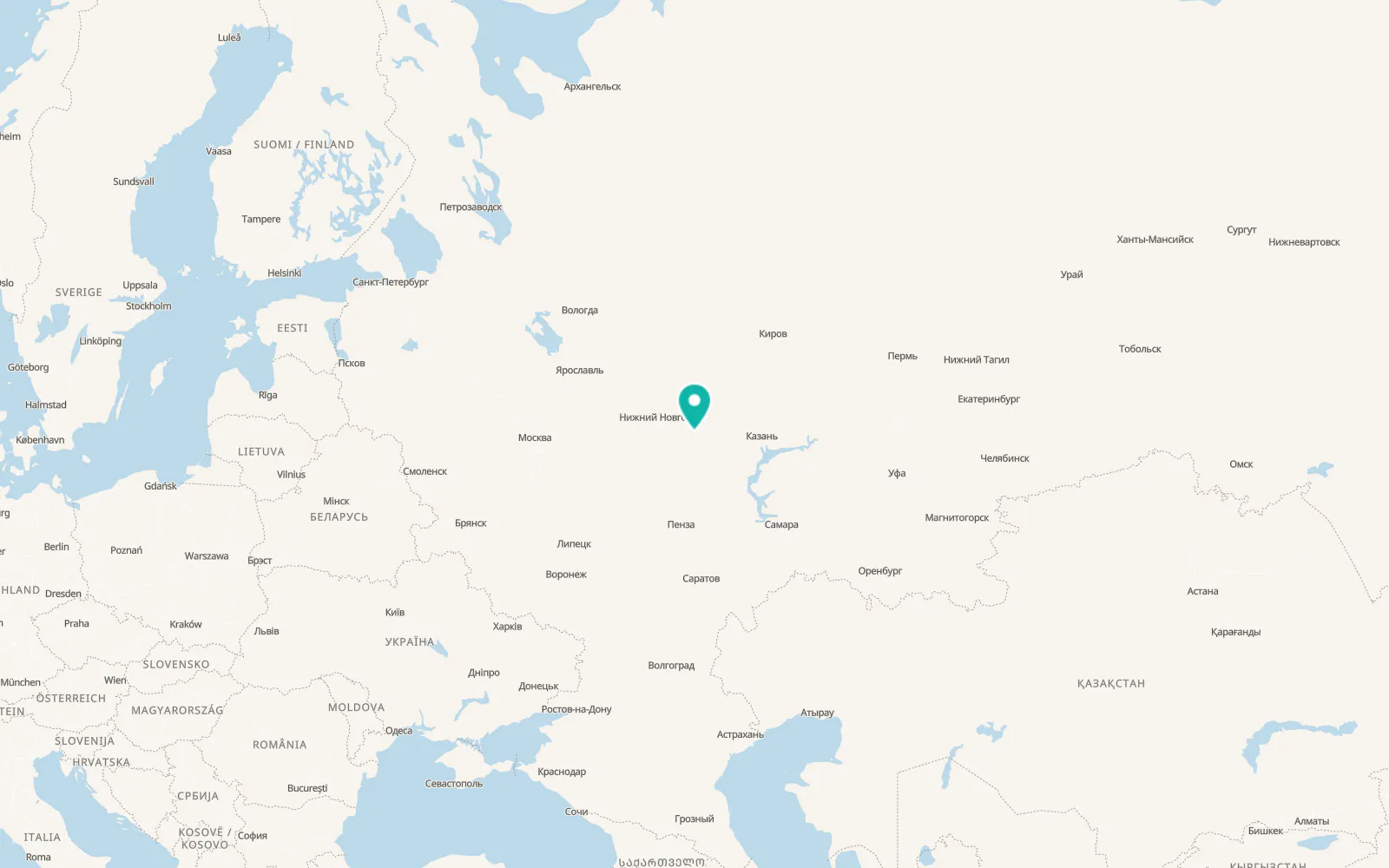 Map of Spasskoye