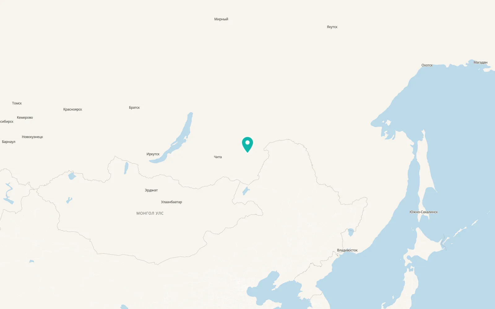 Map of Sretensk