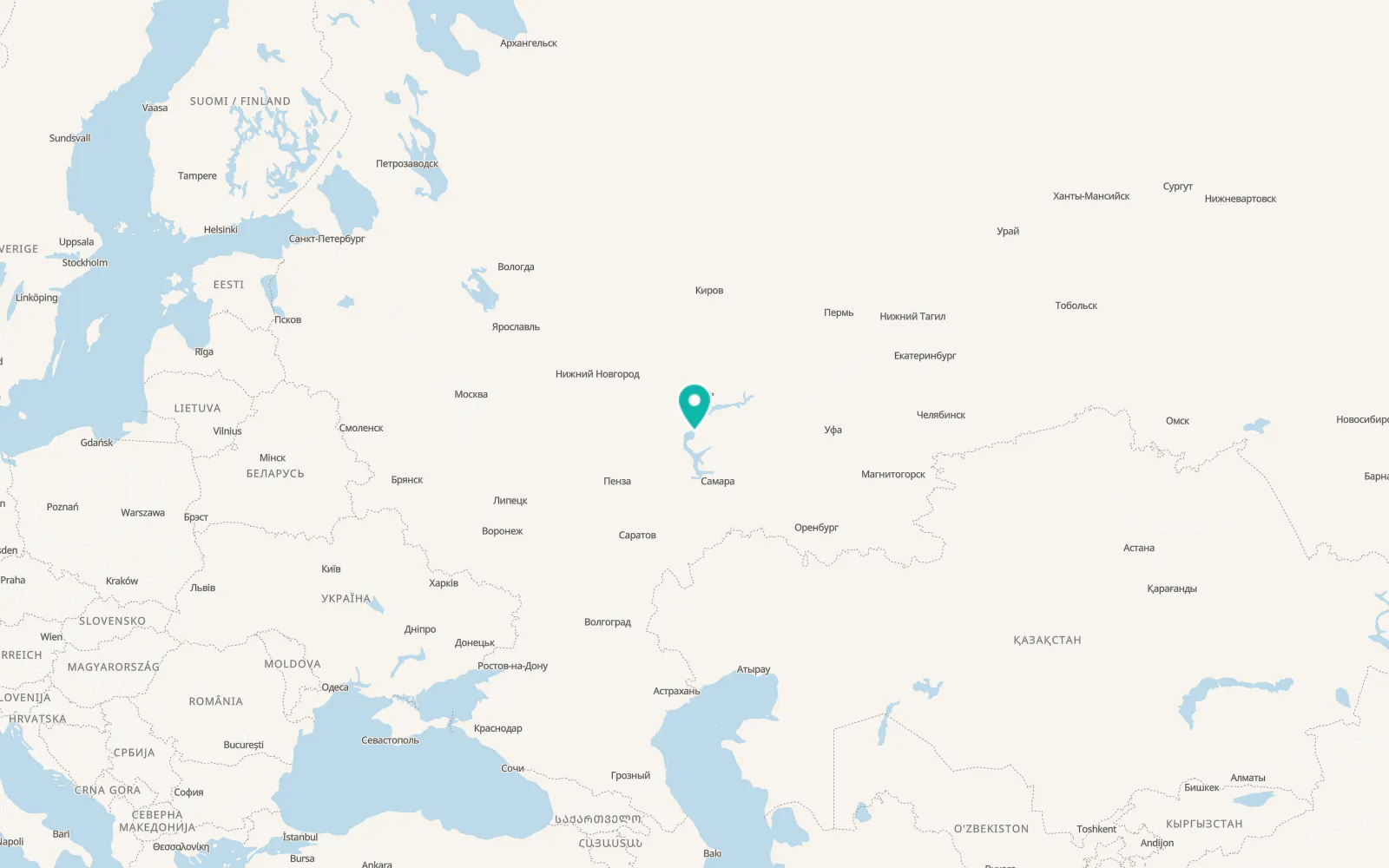 Map of Staraya Mayna