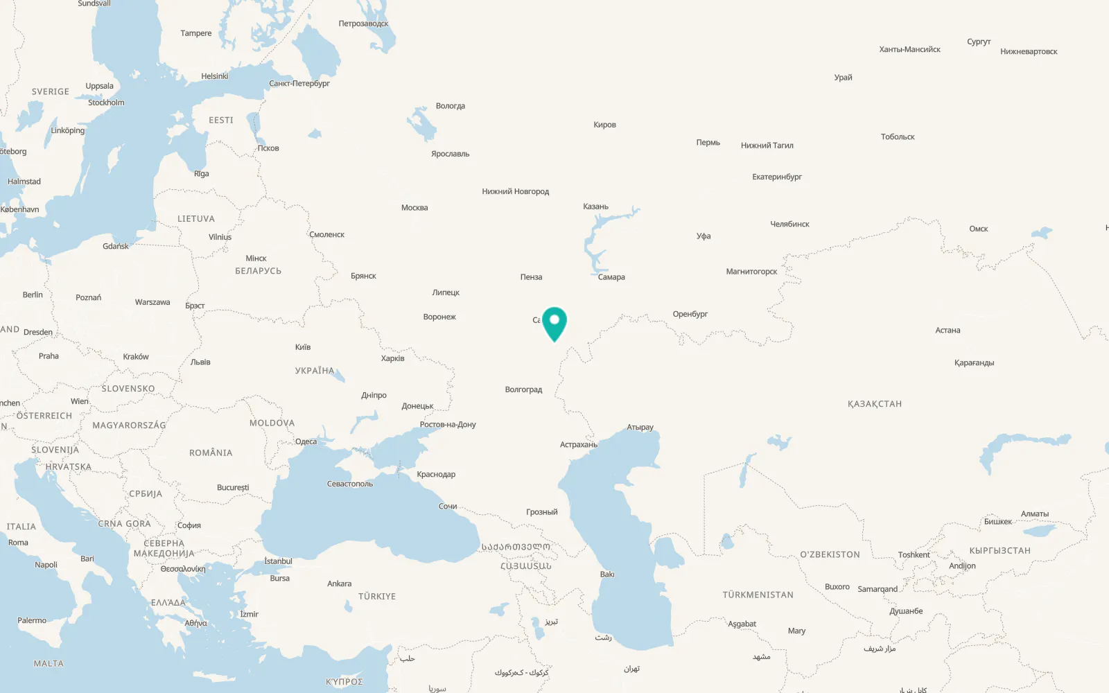 Map of Staraya Poltavka