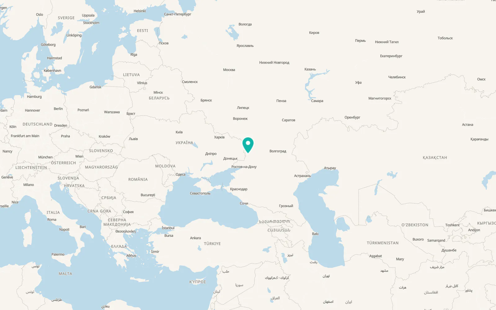 Map of Staraya Stanitsa