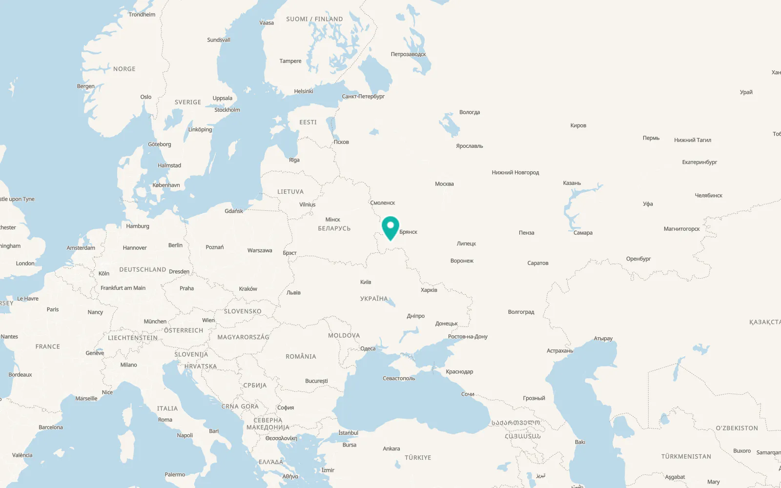 Map of Starodub