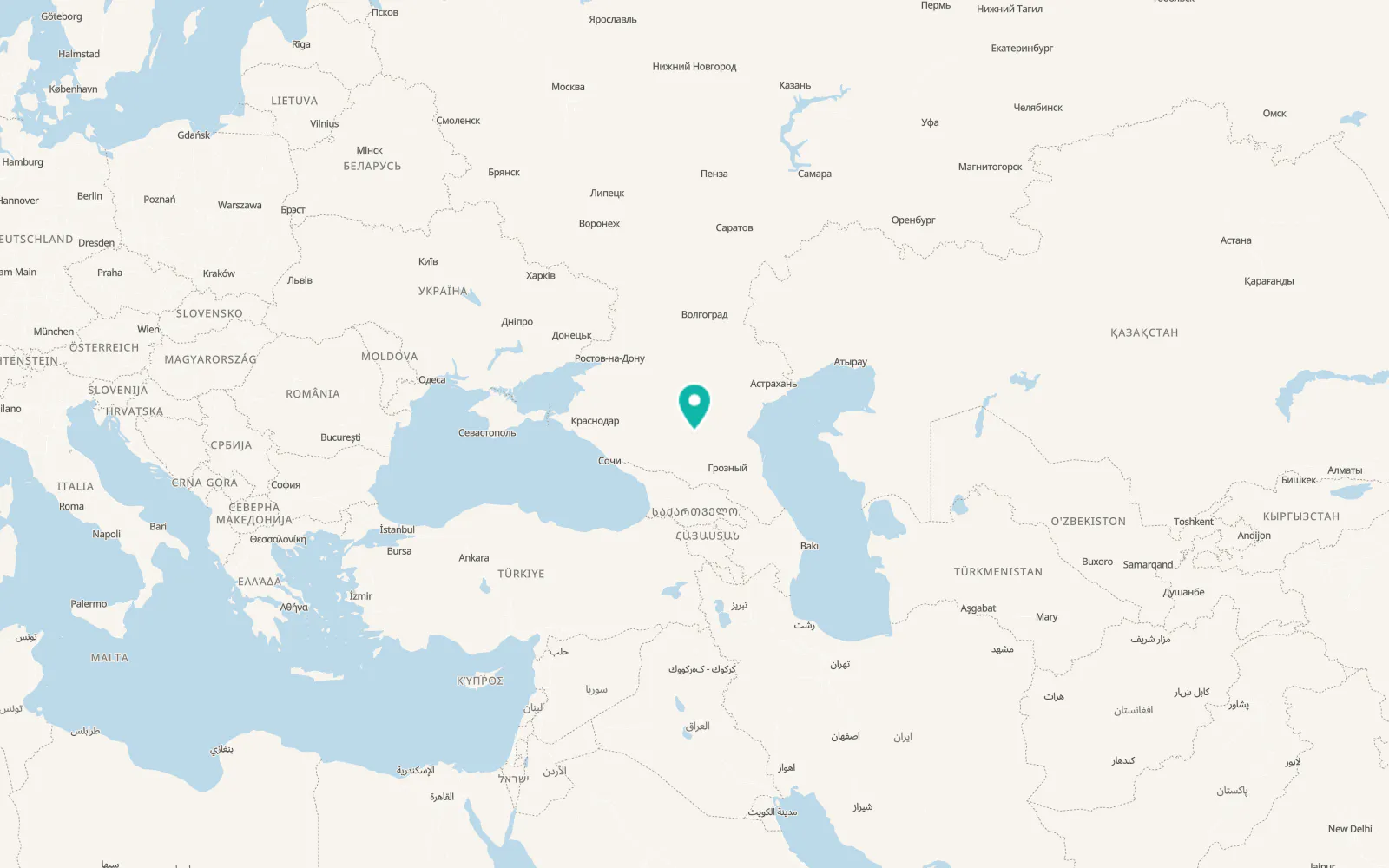Map of Starodubskoye