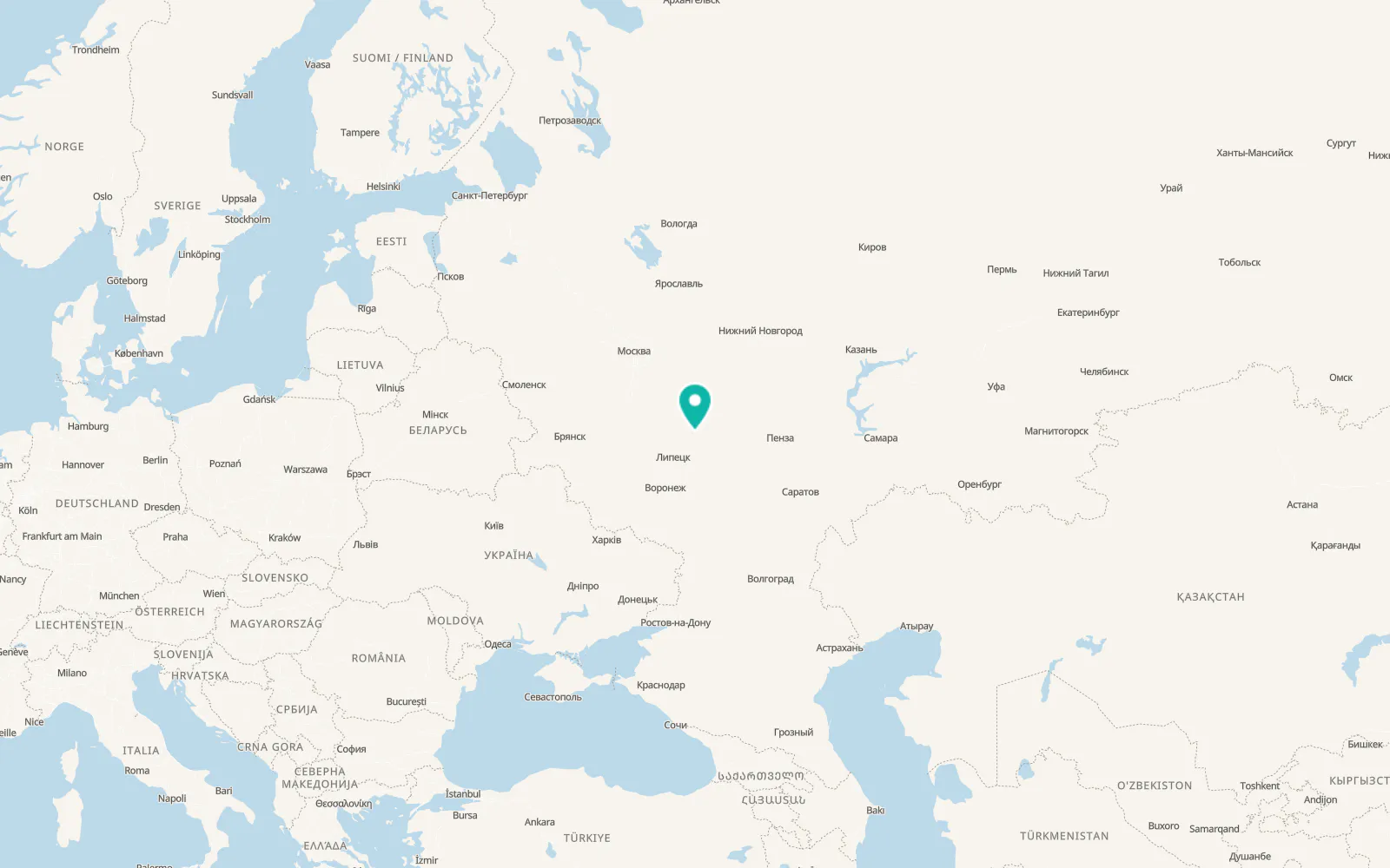 Map of Staroyur’yevo